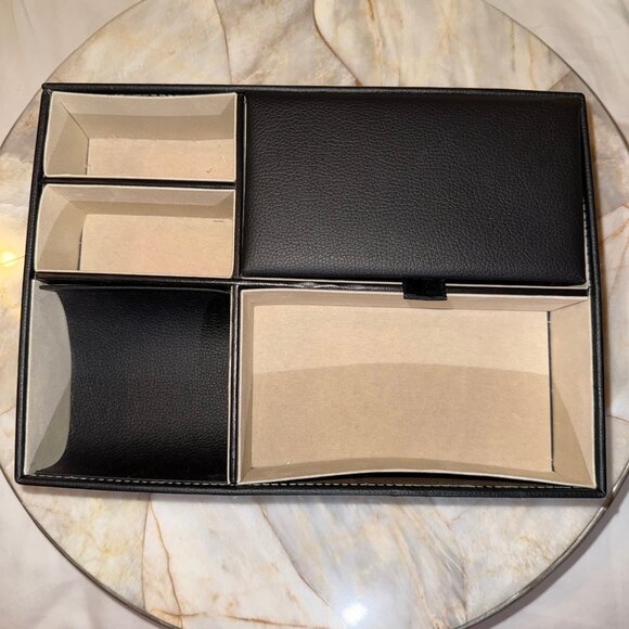 Valet Tray Gentlemans Personal Organizer NEW w Box Nifty Gift Fathers Day Dad - Picture 2 of 10